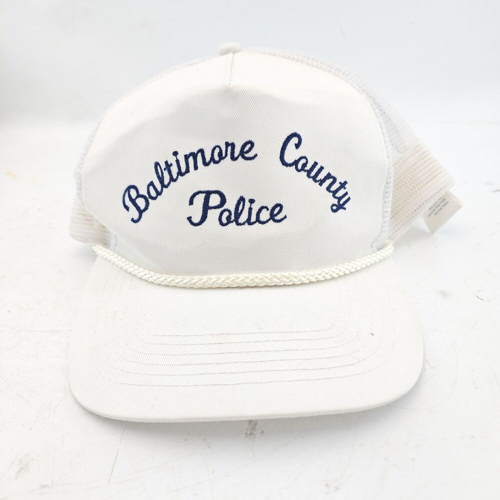 Baltimore County Police Baseball Hat Mesh Snapback Corded